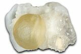 Botryoidal Yellow Fluorite on Quartz - India #342402-1